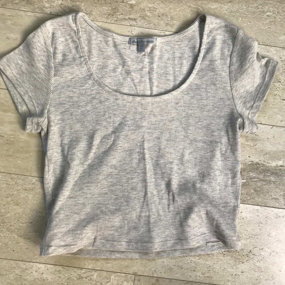 Cream/Tan Crop Top